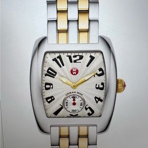 MICHELE Urban Mini Two Tone Bracelet Watch